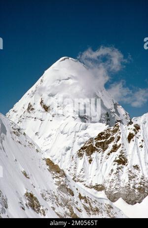 Chine. Tibet. Everest face Nord. Vue sur Pumori. Banque D'Images