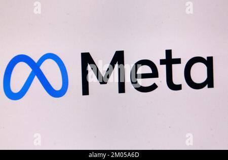 Logo/ Markenname/ marque: META, Facebook, Berlin (nur fuer redaktionelle Verwendung. Keine Werbung. Banque de référence : http://www.360-berlin.de. Banque D'Images