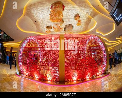 Macao, 10 2013 FÉVRIER - vue intérieure de l'hôtel Londoner Banque D'Images