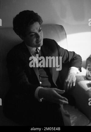 Bruno Leonardo Gelber, pianiste argentin, lors d'une interview à Buenos Aires, Argentine, 1965 Banque D'Images