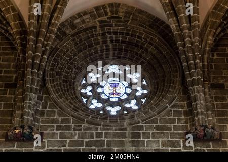 Détail architectural de la chapelle du Saint Chalice, située à l'intérieur de la cathédrale de Valence, dans le centre historique de la ville Banque D'Images