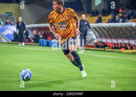 Benevento, Campanie, Italie. 4th décembre 2022. Pendant le match de football italien de la série B FC Benevento vs FC Palerme sur 04 décembre 2022 au stade Ciro Vigorito à Benevento.in photo: .Edoardo Masciangelo de Benevento calcio (image de crédit: © Fabio Sasso/ZUMA Press Wire) Banque D'Images