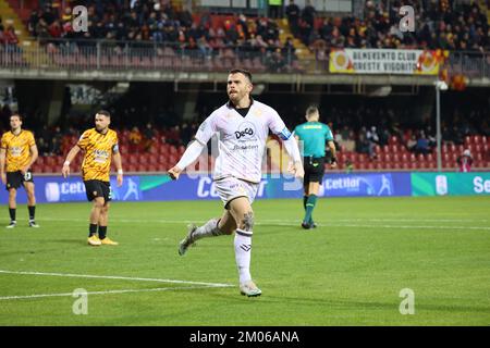 Benevento, Campanie, Italie. 4th décembre 2022. Pendant le match de football italien de la série B FC Benevento vs FC Palerme sur 04 décembre 2022 au stade Ciro Vigorito à Benevento.in photo: Matteo Brunori (image de crédit: © Fabio Sasso/ZUMA Press Wire) Banque D'Images