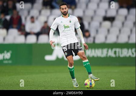 Ruben Gonzalez du Real Racing Club pendant la Liga Smartbank au stade El Sardinero sur 4 décembre 2022, à Santander, Cantabrie, Espagne. Banque D'Images