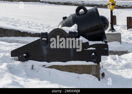 Canons à la Citadelle de Québec à Québec, Québec, Canada Banque D'Images