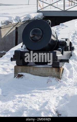 Canons à la Citadelle de Québec à Québec, Québec, Canada Banque D'Images