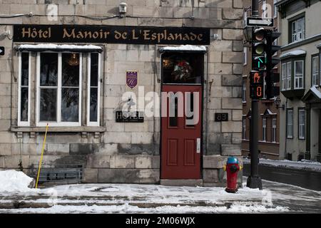 Hôtel Manoir Esplanade à Québec Banque D'Images