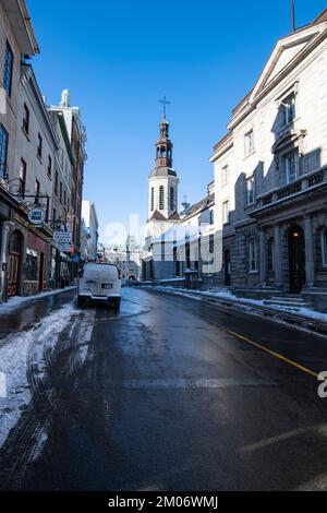 Basilique notre-Dame-de-Québec-Cathédrale de Québec Cityy Banque D'Images