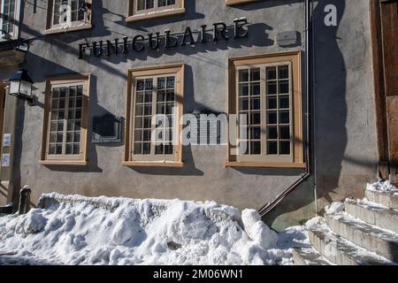 Funiculaire de Québec, Québec, Canada Banque D'Images