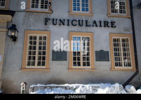 Funiculaire de Québec, Québec, Canada Banque D'Images