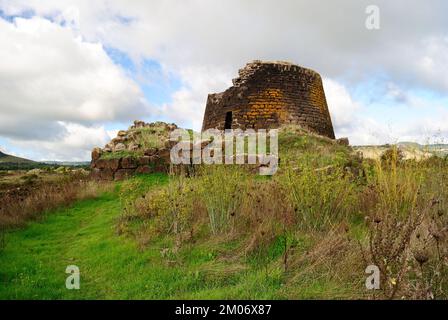 Vue sur Nuraghe OES Banque D'Images