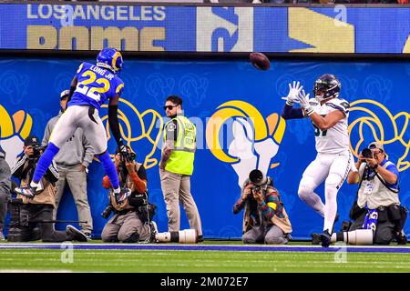 Seattle Seahawks tight end Noah Gindorff (46) and tight end Colby Parkinson  (84) walk off the