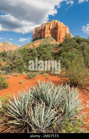 Courhouse Butte, près de Sedona, Arizona, États-Unis, octobre, Par Dominique Braud/Dembinsky photo Assoc Banque D'Images