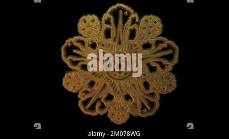 Une illustration de 3D de l'art de l'époque de l'Empire romain antique. Cette illustration est extrêmement complète dans sa structure de maillage. Afficher de près. Banque D'Images