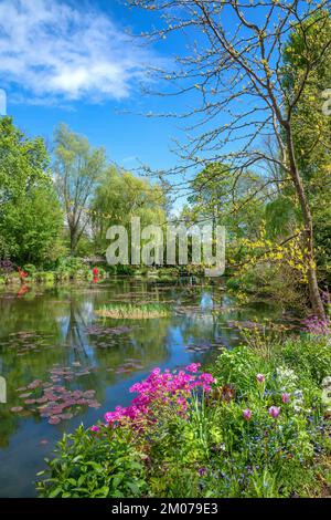 Jardin aquatique japonais de Claude Monet à Giverny, France Banque D'Images