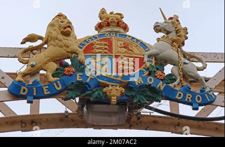 Passerelle de la rivière Wye Victoria, à Hereford, Hereford, Angleterre, Royaume-Uni, D'Alex Findlay & Co, Parkneuk Works, Motherwell, Lanark 1897, Mill St HR1 2NX Banque D'Images