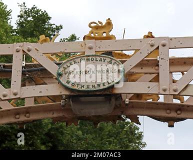 Passerelle de la rivière Wye Victoria, à Hereford, Hereford, Angleterre, Royaume-Uni, D'Alex Findlay & Co, Parkneuk Works, Motherwell, Lanark 1897, Mill St HR1 2NX Banque D'Images
