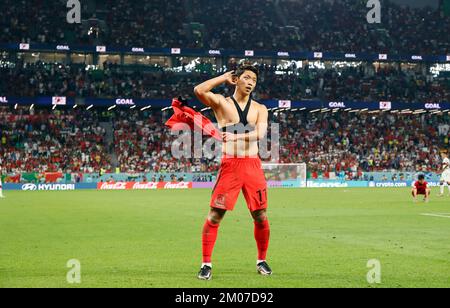 Al-Rayyan, Qatar. 2nd décembre 2022. HWANG Heechan (KOR), 2 décembre 2022 - football : coupe du monde de la FIFA Qatar 2022 Groupe H match entre la Corée du Sud 2-1 Portugal au stade de la ville d'éducation à Al-Rayyan, Qatar. Credit: AFLO/Alay Live News Banque D'Images