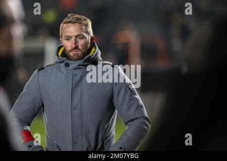 Deinze, Belgique. 04th décembre 2022. Wim de Decker de Beveren photographié après un match de football entre KMSK Deinze et SK Beveren pendant le 16 e match de la Challenger Pro League pour la saison 2022-2023, le dimanche 4 décembre 2022 à Deinze, Belgique . PHOTO STIJN AUDOOREN | SPORTPIX Credit: David Catry/Alay Live News Banque D'Images