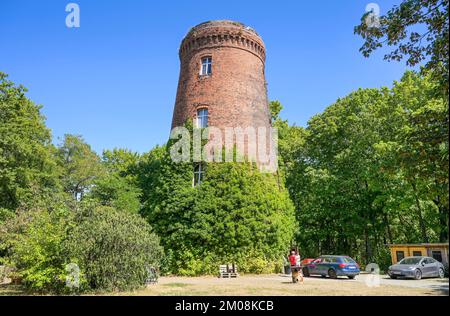 Wasserturm am Obersee, Bezirk Weißensee, Pankow, Berlin, Allemagne Banque D'Images