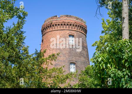 Wasserturm am Obersee, Bezirk Weißensee, Pankow, Berlin, Allemagne Banque D'Images