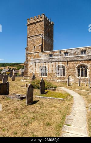 L'église Saint-Nicolas est une église d'Angleterre à Abbotsbury, Dorset, Angleterre Banque D'Images