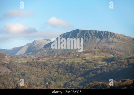 Cadair Idris vu de la plage de Barmouth Banque D'Images