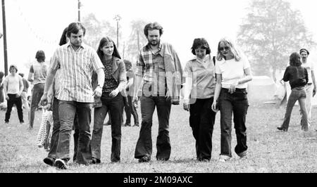 Les camps des organisations d'enfants et de jeunes affiliées au DKP Junge Pioniere et SDAJ à Whitsun 1975 le 17.05.1975 à Schermbeck, Allemagne, Europ Banque D'Images