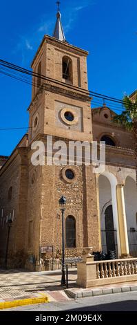 Eglise d'Iglesia Parroquial Nuestra Señora de los Dolores, ville de Cantoria, Vallée d'Almanzora, province d'Almeria, Andalousie, Espagne Banque D'Images