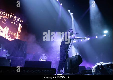 Glasgow, Écosse, Royaume-Uni. 04th décembre 2022. James Graham du Twilight Sad se présentant à l'OVO Hydro à Glasgow le 4th décembre 2022 crédit : Glasgow Green à l'heure d'hiver/Alay Live News Banque D'Images