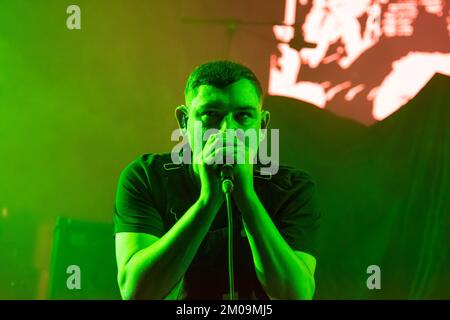 Glasgow, Écosse, Royaume-Uni. 04th décembre 2022. James Graham du Twilight Sad se présentant à l'OVO Hydro à Glasgow le 4th décembre 2022 crédit : Glasgow Green à l'heure d'hiver/Alay Live News Banque D'Images