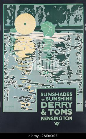 E. L. ANDREWS - LUNETTES DE SOLEIL POUR LE SOLEIL, DERRY ET TOMS, KENSINGTON - C 1920 Banque D'Images