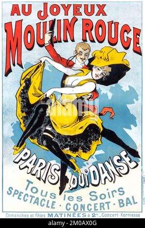 Alfred Choubrac (français, 1871-1930). Au Jouyeaux Moulin Rouge, vers 1896 Banque D'Images