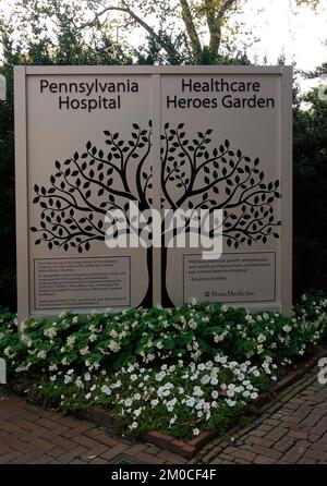 Bâtiment principal de l'hôpital de Pennsylvanie situé dans le centre ville de Philadelphie et fait partie du système de santé de l'Université de Pennsylvanie, PA Banque D'Images