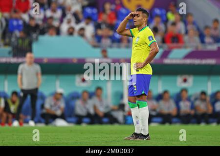 Doha, Qatar : 5th décembre 2022 ; finale de la coupe du monde de la FIFA 16, Brésil contre Corée du Sud : Casemiro du Brésil Banque D'Images