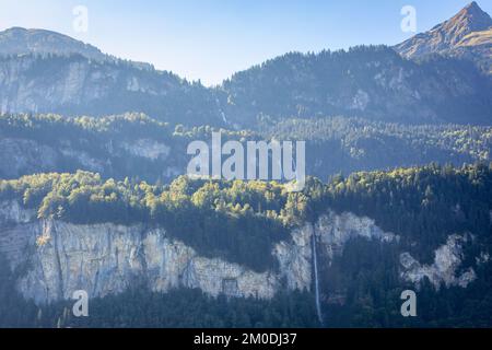 Chutes de Reichenbach dans l'Oberland bernois de Suisse Banque D'Images