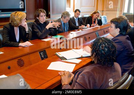 Bureau de l'Administrateur (Lisa P. Jackson) - Connie Hedegaard et Teresa Ribera , Agence de protection de l'environnement Banque D'Images