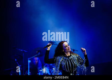 Le groupe de Metal Titan se produit le jour de la clôture du festival de musique 'Rock al Parque' à Bogota, en Colombie, sur 4 décembre 2022. Photo de: CHEPA Beltran/long Visual Press Banque D'Images