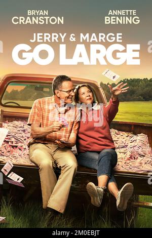 DATE DE SORTIE: 17 juin 2022. TITRE: Jerry et Marge vont grand. STUDIO: Photos de ligne fixe. DIRECTEUR: David Frankel. PLOT: Basé sur l'histoire vraie sur le couple de longue date Jerry et Marge Selbee, qui gagnent la loterie et utilisent l'argent pour ranimer leur petite ville. AVEC: BRYAN CRANSTON comme Jerry Selbee, ANNETTE BENING comme Marge Selbee poster art. (Image de crédit : © photos fixes/photos de divertissement) Banque D'Images