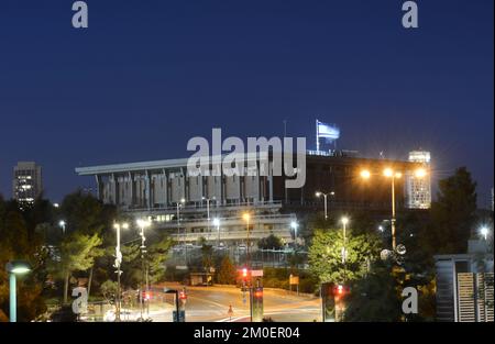 Le bâtiment Kneset ( parlement israélien ) à Jérusalem. Banque D'Images