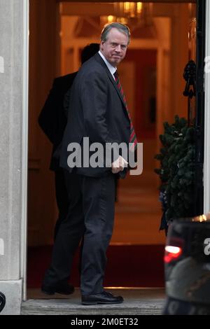 Le secrétaire écossais Alister Jack arrive à Downing Street, Londres, avant une réunion du Cabinet. Date de la photo: Mardi 6 décembre 2022. Banque D'Images