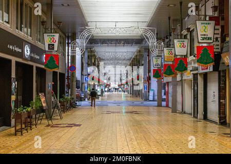 Himeji, Japon. La galerie couverte Miyukidori, une galerie marchande dans la ville de Himeji Banque D'Images