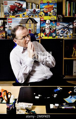 Kjeld Kirk Kristiansen, propriétaire du groupe LEGO, et son président-directeur général entre 1979 et 2004 Banque D'Images