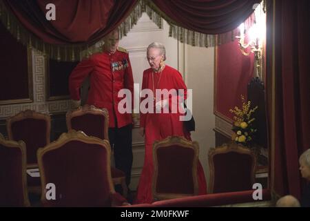 Le mardi 6 novembre 2012, la reine Margrethe et le prince Consort Henrik ont accueilli le concert de Fredensborg à l'église du palais de Fredensborg. Le concert de cette année a été en reconnaissance de la culture d'entrepreneur et des enthousiastes qui caractérisent l'environnement entrepreneurial au Danemark. La princesse de la Couronne Mary, le prince de la Couronne Frederik, le prince Joachim et la princesse Marie ont également assisté au concert. (Thomas SjÃ¸up/POLFOTO) Banque D'Images