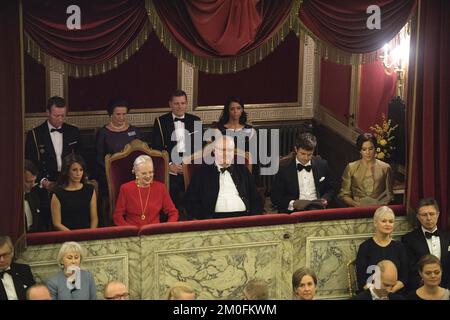 Le mardi 6 novembre 2012, la reine Margrethe et le prince Consort Henrik ont accueilli le concert de Fredensborg à l'église du palais de Fredensborg. Le concert de cette année a été en reconnaissance de la culture d'entrepreneur et des enthousiastes qui caractérisent l'environnement entrepreneurial au Danemark. La princesse de la Couronne Mary, le prince de la Couronne Frederik, le prince Joachim et la princesse Marie ont également assisté au concert. (Thomas SjÃ¸up/POLFOTO) Banque D'Images