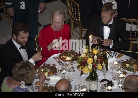 Le mardi 6 novembre 2012, la reine Margrethe et le prince Consort Henrik ont accueilli le concert de Fredensborg à l'église du palais de Fredensborg. Le concert de cette année a été en reconnaissance de la culture d'entrepreneur et des enthousiastes qui caractérisent l'environnement entrepreneurial au Danemark. La princesse de la Couronne Mary, le prince de la Couronne Frederik, le prince Joachim et la princesse Marie ont également assisté au concert. (Thomas SjÃ¸up/POLFOTO) Banque D'Images