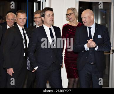 Sur 5 janvier 2019, la cérémonie danoise de remise des prix du sport 2018 a eu lieu à BOXEN à Herning. Parmi les prix remis, il y avait la personne de l'année du sport qui a été présentée par le prince héritier Frederik de HRH. Le prix a été décerné à la star de tennis Caroline Wozniacki qui n'a pas pu y assister en raison de la préparation de sa défense de titre à l'Open d'Australie. Banque D'Images