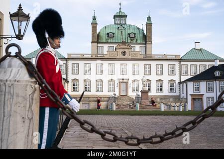 Château de Fredensborg en Zélande du Nord vendredi, 16 avril 2021. Comme l'année dernière, la reine Margrethe passera la journée au château de Fredensborg, alors qu'elle célèbre son anniversaire de 81st ans en privé. (Photo: Martin Sylvest/Ritzau Scanpix). Banque D'Images