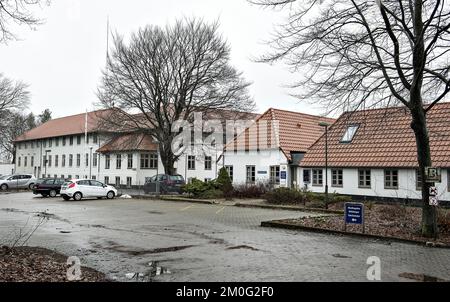 La prison de Kaerpelledgard, précédemment ouverte à l'extérieur d'Ikast, photographiée le 27 janvier 2017. (Photo : Henning Bagger / Scanpix 2018) Banque D'Images