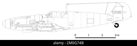 Messerschmitt BF 109G-5/R6 Banque D'Images